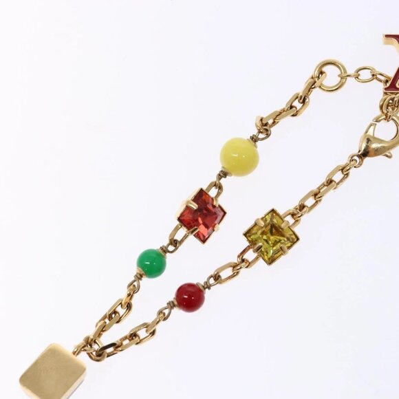 LOUIS VUITTON Bracelet metal Gold LV Auth 133450 - Picture 8 of 10